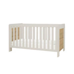 Tutti Bambini Tutti Bambini Alba Mini Cot Bed - White Sand & Distressed Oak