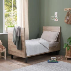 Tutti Bambini Tutti Bambini Como 2 Piece Nursery Furniture Set With Cot Bed And Dresser - Distressed Oak / Slate Grey -Push Chair Expert Sales tutti bambini como cot bed distressed oak slate grey 14 85643.1651750353