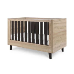 Tutti Bambini Tutti Bambini Como Cot Bed - Distressed Oak / Slate Grey