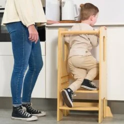 Tutti Bambini Tutti Bambini Helping Hands Montessori Toddler Learning Tower - Natural 6 Tutti Bambini Tutti Bambini Helping Hands Montessori Toddler Learning Tower - Natural -Push Chair Expert Sales tutti bambini helping hands montessori toddler lifestyle 4