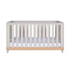 Tutti Bambini Tutti Bambini Hygge 2 Piece Nursery Furniture Set With Cot Bed And Dresser - Light Oak/White Sand -Push Chair Expert Sales tutti bambini hygge 3 piece room set light oak white sand 3 25339.1705407290