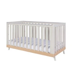 Tutti Bambini Tutti Bambini Hygge 2 Piece Nursery Furniture Set With Cot Bed And Dresser - Light Oak/White Sand -Push Chair Expert Sales tutti bambini hygge 3 piece room set light oak white sand 4 43586.1705407290