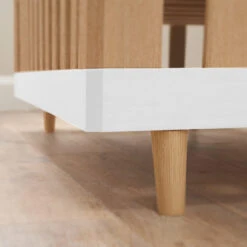 Tutti Bambini Tutti Bambini Hygge Mini 2 Piece Nursery Furniture Set With Cot Bed And Dresser - White/Light Oak -Push Chair Expert Sales tutti bambini hygge mini cot bed white light oak 12 67241.1705337711