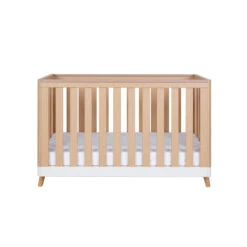 Tutti Bambini Tutti Bambini Hygge Mini 2 Piece Nursery Furniture Set With Cot Bed And Dresser - White/Light Oak -Push Chair Expert Sales tutti bambini hygge mini cot bed white light oak 3 58559.1705337711