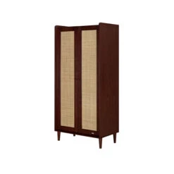 Tutti Bambini Tutti Bambini Japandi Mini 3 Piece Nursery Furniture Set With Cot Bed, Dresser And Wardrobe - Warm Walnut -Push Chair Expert Sales tutti bambini japandi 3 piece room set warm walnut 12 55175.1705925716 1