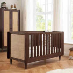 Tutti Bambini Tutti Bambini Japandi 2 Piece Nursery Furniture Set With Cot Bed & Dresser - Warm Walnut -Push Chair Expert Sales tutti bambini japandi 3 piece room set warm walnut 13 32457.1705925716 2
