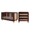Tutti Bambini Tutti Bambini Japandi Mini 2 Piece Nursery Furniture Set With Cot Bed And Dresser - Warm Walnut 2 Tutti Bambini Tutti Bambini Japandi Mini 2 Piece Nursery Furniture Set With Cot Bed And Dresser - Warm Walnut -Push Chair Expert Sales tutti bambini japandi mini 2 piece room set warm walnut 2 08876.1705923178