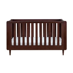 Tutti Bambini Tutti Bambini Japandi Mini 3 Piece Nursery Furniture Set With Cot Bed, Dresser And Wardrobe - Warm Walnut -Push Chair Expert Sales tutti bambini japandi mini 3 piece room set warm walnut 3 60183.1705925116