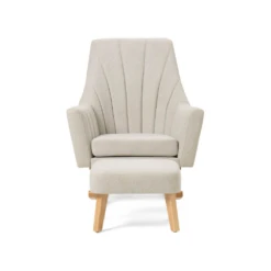 Tutti Bambini Tutti Bambini Jonah Nursery Rocking Chair & Foot Stool Set - Pebble -Push Chair Expert Sales tutti bambini jonah rocking chair foot stool pebble 7