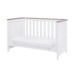 Tutti Bambini Tutti Bambini Verona 3 Piece Nursery Furniture Set With Cot Bed, Dresser And Wardrobe - White / Oak -Push Chair Expert Sales tutti bambini verona cot bed white oak 18 35533.1619780269 1