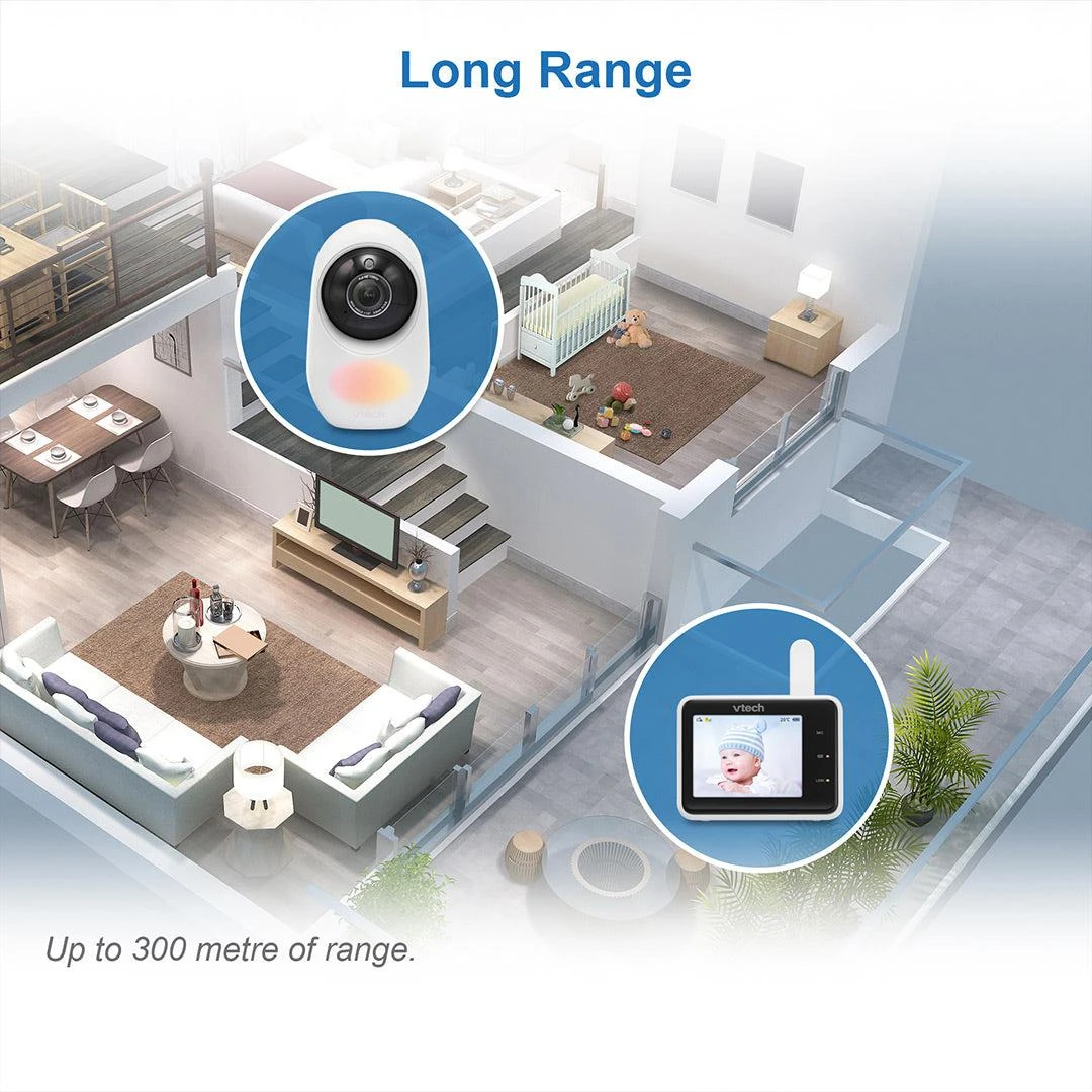 VTech VTech RM2751 2.8" Smart Video Baby Monitor VTech VTech RM2751 2.8" Smart Video Baby Monitor -Push Chair Expert Sales vtech rm2751 smart video monitor flat 3