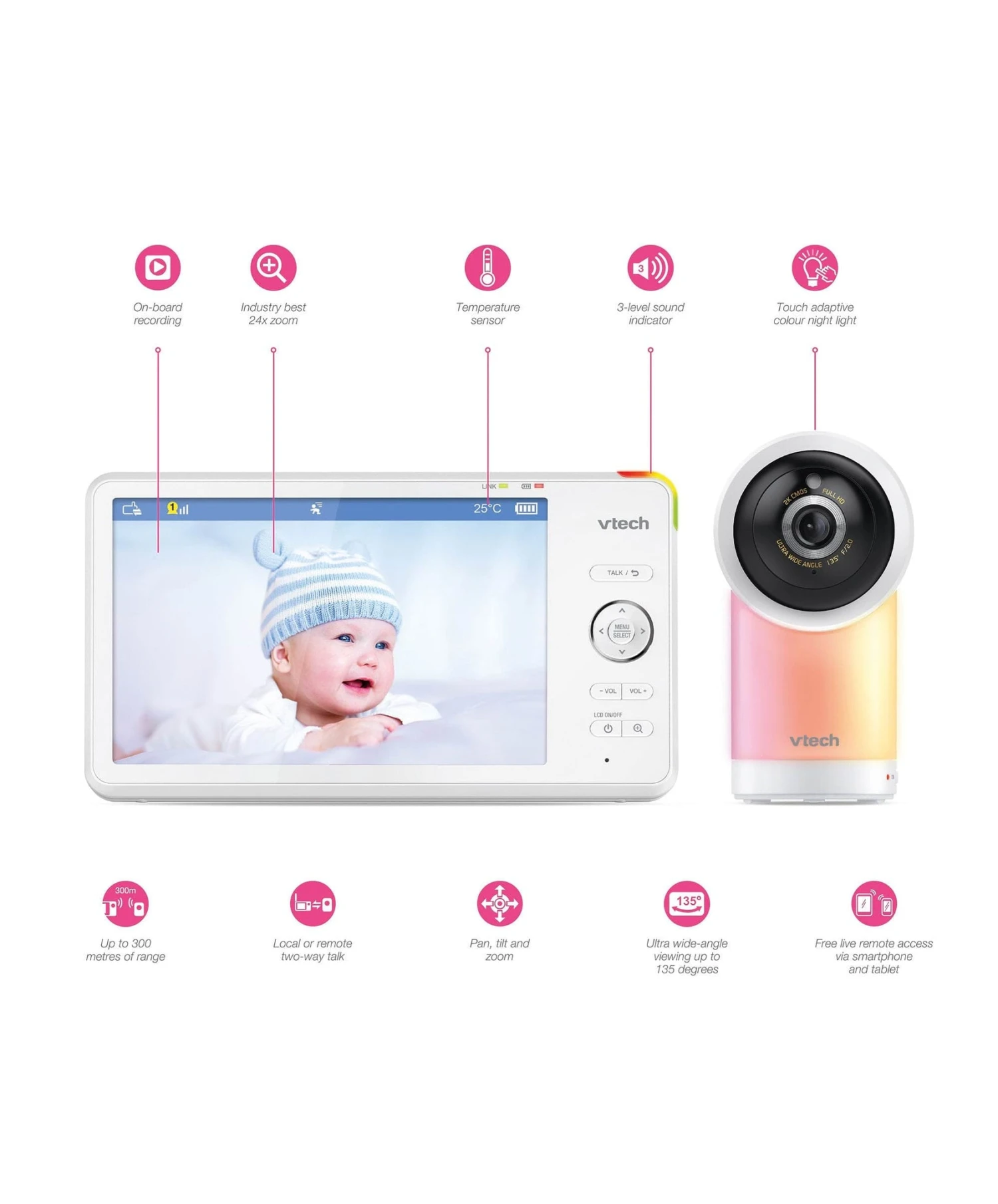 VTech VTech RM7766HD 7" Smart Pan & Tilt Baby Monitor VTech VTech RM7766HD 7" Smart Pan & Tilt Baby Monitor -Push Chair Expert Sales vtech vtech rm7766hd 7 smart pan tilt monitor in white 34331669364901 1024x1024 2x d6ea4a4d e4d3 4091 aa50 67ceae5fb5ba