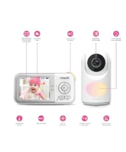 VTech VTech VM3263 2.8" Digital Video Baby Monitor -Push Chair Expert Sales vtech vtech vm3263 2 8 video monitor with night light in white 34331539734693 1024x1024 2x b9722b9f 703f 4569 a82b 722c9bf5ddc7
